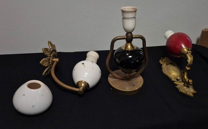 Set antieke lampen, zeer waarschijnlijk Scandinavisch, Antiek en Kunst, Antiek | Lampen, Ophalen of Verzenden