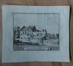 5 / Huis Albrechtsberg te Bloemendaal orginele gravure 1736, Ophalen of Verzenden