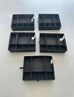 Ikea zwart Opbergdozen met Vakken - Zo goed als nieuw, Ophalen of Verzenden, Zo goed als nieuw, Kunststof, Minder dan 50 cm