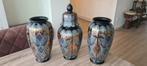 Set van 3 decoratieve vazen, Antiek en Kunst, Antiek | Vazen, Ophalen of Verzenden