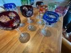 10 gekleurde wijnglazen Roemer cristal . Variabel, Antiek en Kunst, Ophalen
