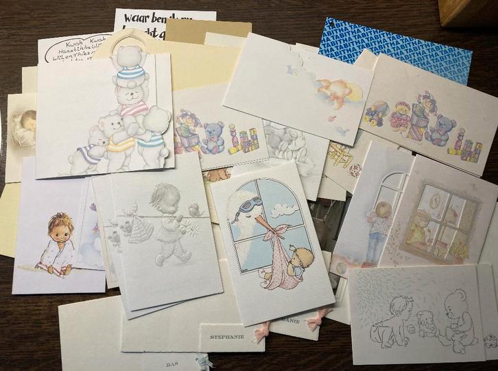 Vintage Geboortekaartjes / jaren '60 - '70 & '80, Verzamelen, Geboortekaartjes en Visitekaartjes, Geboortekaartje, 1970 tot 1980