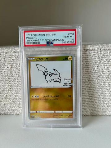 Yu Nagaba Pikachu PSA 10 - Zeldzaam! beschikbaar voor biedingen