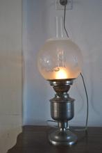 Olielamp, tin, Antiek en Kunst, Antiek | Lampen, Ophalen of Verzenden