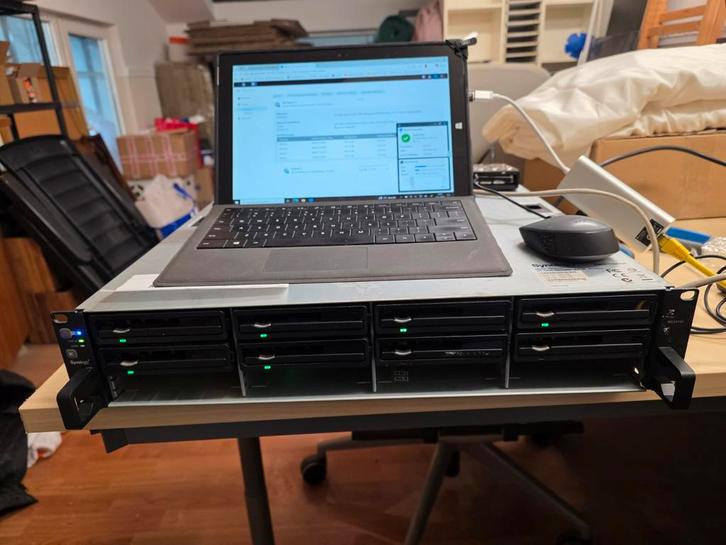 Synology NAS RS2414+ incl. totaal 8TB HDD, Computers en Software, NAS, Gebruikt, Ophalen