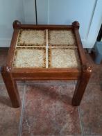 Leuk bijzettafeltje met tegels antiek, Minder dan 45 cm, Minder dan 55 cm, Gebruikt, Ophalen of Verzenden