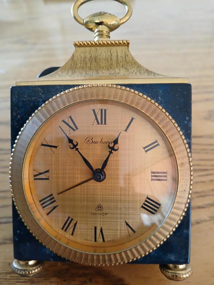Bucherer Imhof Zwitserse Reiswekker, Antiek en Kunst, Antiek | Klokken, Ophalen of Verzenden