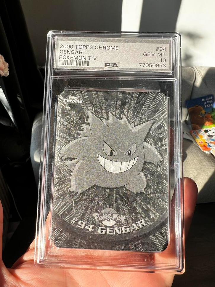 GENGAR 2000 toops chrome #94 metal card, Hobby en Vrije tijd, Verzamelkaartspellen | Pokémon, Nieuw, Losse kaart, Ophalen of Verzenden
