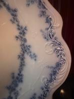 Antiek Flow Blue Adline Dinerbord W H Grindley, Ophalen of Verzenden