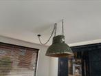 Echte oude fabriekslamp, Huis en Inrichting, Lampen | Hanglampen, Ophalen, Gebruikt, 50 tot 75 cm, Vintage