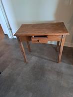 amsterdamseschool stijl massief eiken tafeltje 70x40x60, Huis en Inrichting, Tafels | Sidetables, Ophalen, 25 tot 50 cm, Rechthoekig