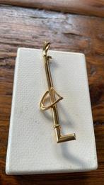 Speld broche paard goudkleurig, Ophalen of Verzenden, Zo goed als nieuw, Goud, Overige materialen