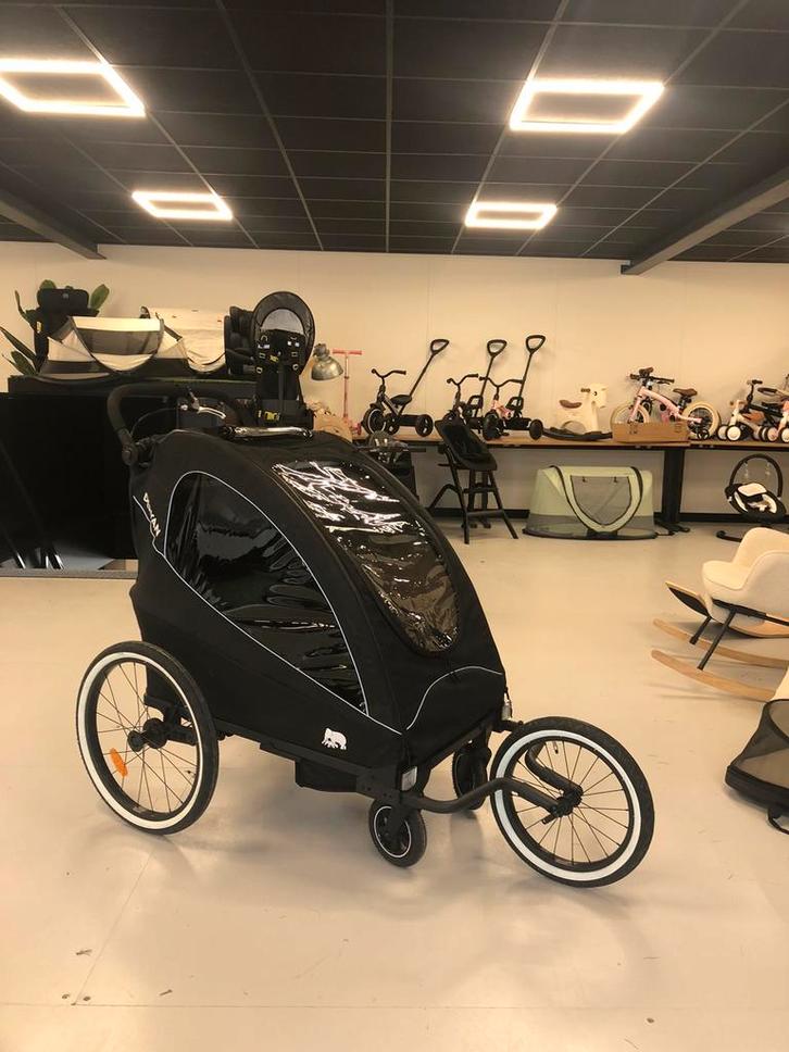 Deryan fietskar - Hardloopwagen - NIEUW - Zwart, Kinderen en Baby's, Overige Kinderen en Baby's, Nieuw, Ophalen of Verzenden
