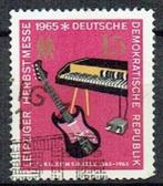 DDR 1965 Leipziger Messe Piano Gitaar Muziek, Ophalen of Verzenden, DDR, Gestempeld