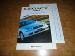 brochure Subaru Legacy  2001, Ophalen of Verzenden, Nieuw, Overige merken
