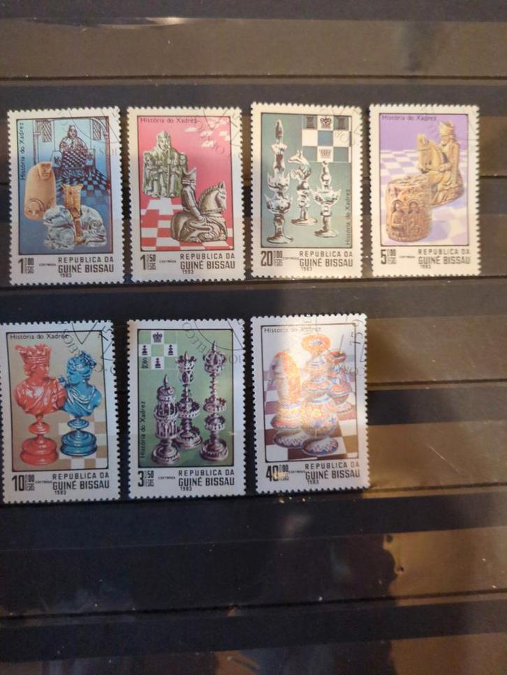 Guinea-Bissau Schaak Postzegels 1983 compleet, Postzegels en Munten, Postzegels | Afrika, Ophalen of Verzenden