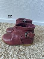 Leren bordeaux rode laarsjes 22, Ophalen of Verzenden, Gebruikt, Meisje, Laarsjes