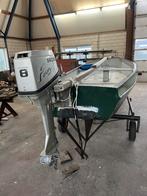 Motor schouw 6m met honda 8 pk, Watersport en Boten, Ophalen, Gebruikt, Minder dan 10 pk, Tot 6 meter