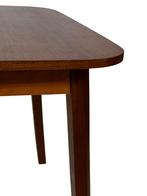 Vintage Eettafel Table Teak Fineer Jaren 60 compact formaat, Gebruikt, 100 tot 150 cm, Vintage, 50 tot 100 cm