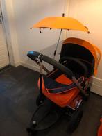 Bugaboo Kinderwagen - Oranje/ Rood Inclusief Accessoires!, Kinderwagen, Gebruikt, Bugaboo, Verstelbare duwstang
