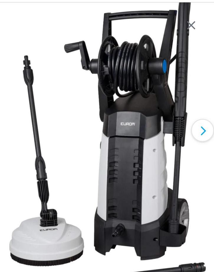 EUROM Force 2000 Plus Hogedrukreiniger 2000 Watt, Tuin en Terras, Hogedrukreinigers, Gebruikt, Elektrisch, Met autostop en -start