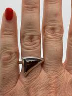 Z219 Prachtige zilveren barnsteen ring maat 20, Sieraden, Tassen en Uiterlijk, Ringen, 20 of groter, Ophalen of Verzenden, Zo goed als nieuw