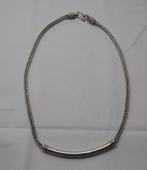 Zilveren vintage collier vossenstaart nr.1757, Sieraden, Tassen en Uiterlijk, Verzenden, Zo goed als nieuw, Zilver, Zilver