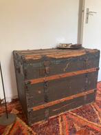 Oude vintage scheepskist hutkoffer, Huis en Inrichting, Woonaccessoires | Kisten, Ophalen, Gebruikt, 50 tot 100 cm, 75 tot 100 cm