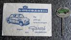 Goggomobil 1300 oldtimerauto speld + suikerzakje Gremi, Verzamelen, Speldjes, Pins en Buttons, Verzenden, Gebruikt, Merk, Speldje of Pin