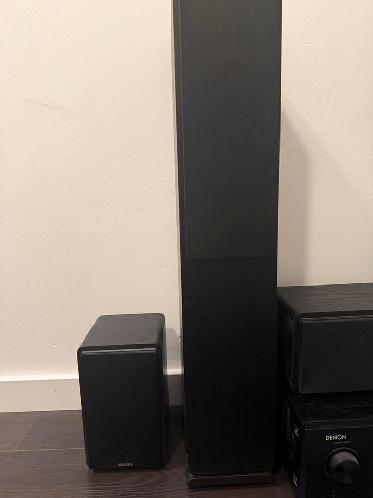 Argon 5.1 speakerset met Denon versterker, Audio, Tv en Foto, Home Cinema-sets, Gebruikt, 5.1-systeem, Overige merken, Ophalen