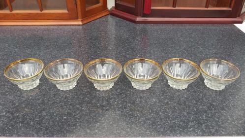 Set van 6 Bowl schaaltjes kristal., Antiek en Kunst, Antiek | Glas en Kristal, Ophalen of Verzenden
