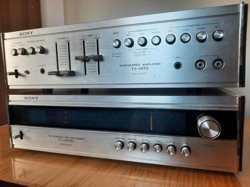 Sony vintage stereo Tuner ST-5055L, Versterker TA-1055, Audio, Tv en Foto, Stereo-sets, Zo goed als nieuw, Sony, Ophalen of Verzenden