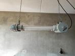 Industriële lamp, bunkerlamp, dimbaar led en 2 jaar garantie, Ophalen, Gebruikt, Glas, 75 cm of meer