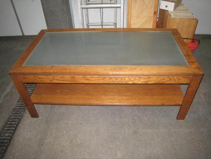 Eiken salontafel, Huis en Inrichting, Tafels | Salontafels, Gebruikt