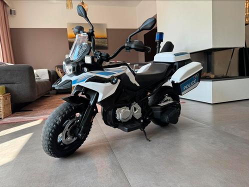BMW F850 GS Politiemotor voor Kinderen 12V – Wit, Kinderen en Baby's, Speelgoed | Buiten | Accuvoertuigen, Zo goed als nieuw, Ophalen