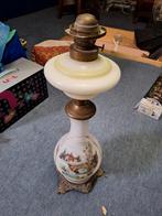 Antieke olielamp met landschap, Antiek en Kunst, Ophalen