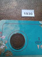 2024 Coincard Laatste Cent 1913-1931 (1930)., Postzegels en Munten, Munten | Nederland, Ophalen of Verzenden, Koningin Wilhelmina