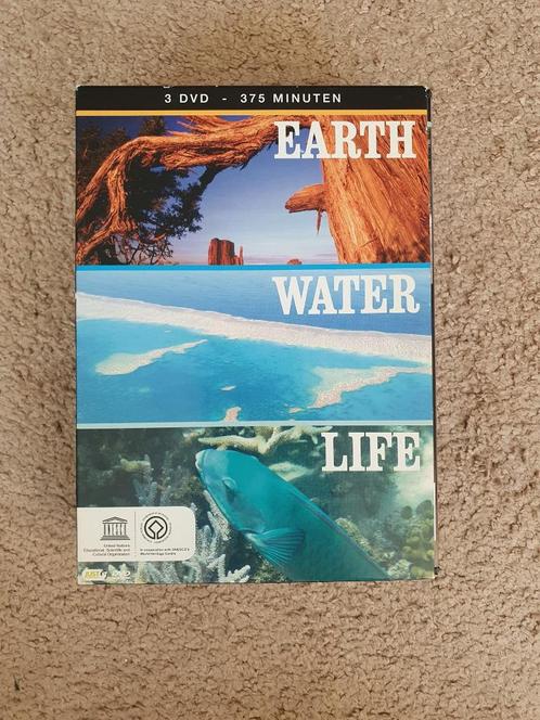 DVD Earth, Water, Life 3-disc 2008, Cd's en Dvd's, Dvd's | Documentaire en Educatief, Gebruikt, Natuur, Alle leeftijden, Ophalen of Verzenden