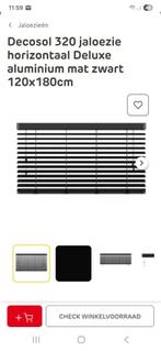 Decosol deluxe aluminium jaloezie, Ophalen, Zwart, 150 tot 200 cm, Nieuw
