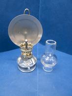 Mini Olielampje, Wandlampje, Tafellampje, glas, Antiek en Kunst, Ophalen of Verzenden