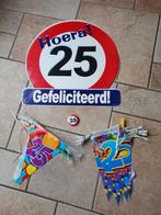 25 jaar versieringen, Ophalen of Verzenden, Gebruikt, Versiering, Verjaardag