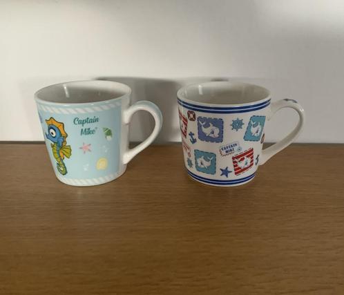 mokjes, kopjes, Kraina Pingwina Captain Mike, Pools keramiek, Huis en Inrichting, Keuken | Servies, Zo goed als nieuw, Keramiek