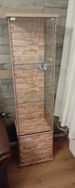 Vitrine kast zonder verlichting, Huis en Inrichting, Kasten | Vitrinekasten, Ophalen, Gebruikt, 50 tot 100 cm, 150 tot 200 cm