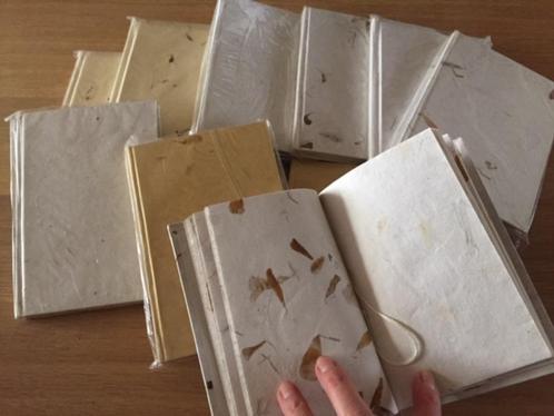 notebook handgeschept papier NIEUW diverse soorten, Diversen, Papierwaren, Nieuw, Ophalen of Verzenden