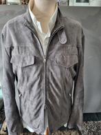 Brunello Cucinelli suède jas, maat S, grijs, nieuw., Nieuw, Grijs, Maat 46 (S) of kleiner, Brunello Cucinelli