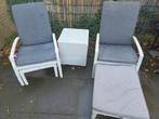 Tuinstoelen met tafeltje., Tuin en Terras, Ophalen, Zo goed als nieuw