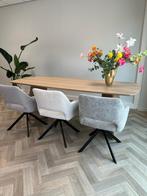 Draaibare Eetkamerstoelen Eettafel Stoelen OUTLET ‼️, Zwart, Nieuw, Ophalen of Verzenden, Stof