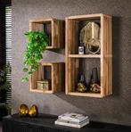 Wandplank teakhout (set van 3) | nieuw, Huis en Inrichting, Woonaccessoires | Wandplanken en Boekenplanken, Ophalen, Nieuw