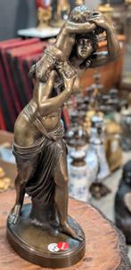 Antiek bronzen beeld. 62 cm hoog. €745, Antiek en Kunst, Ophalen