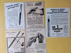 Parker oude advertenties 1927 en 1948, Verzamelen, Gebruikt, Ophalen of Verzenden, Parker